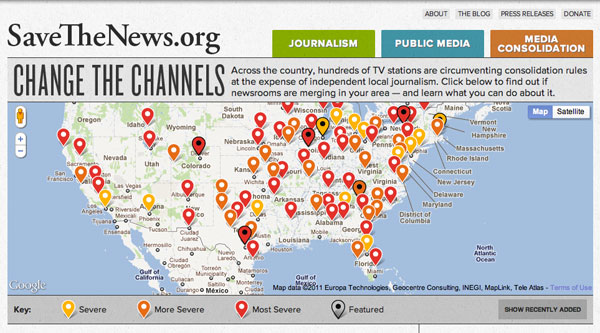 Media Consolidation Map from Free Press's Change the Channels Media Consolidation Map from Free Press's Change the Channels