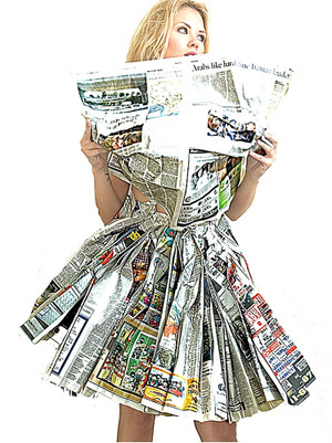 Newspaper Dress Newspaper Dress